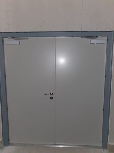 Double Door Steel Door Set