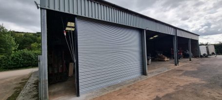 Farm building roller shutter