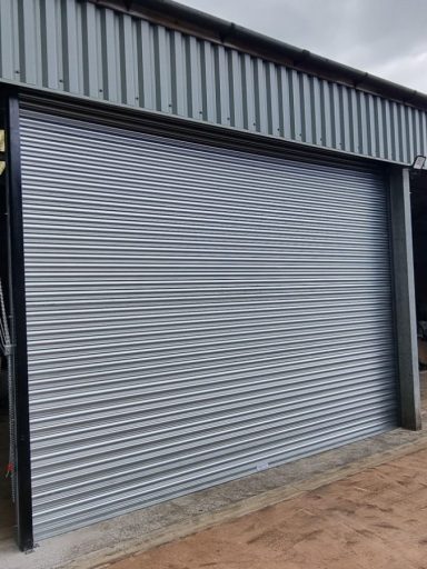 Farm Roller Shutter, galvanized single skin 240v tube motor